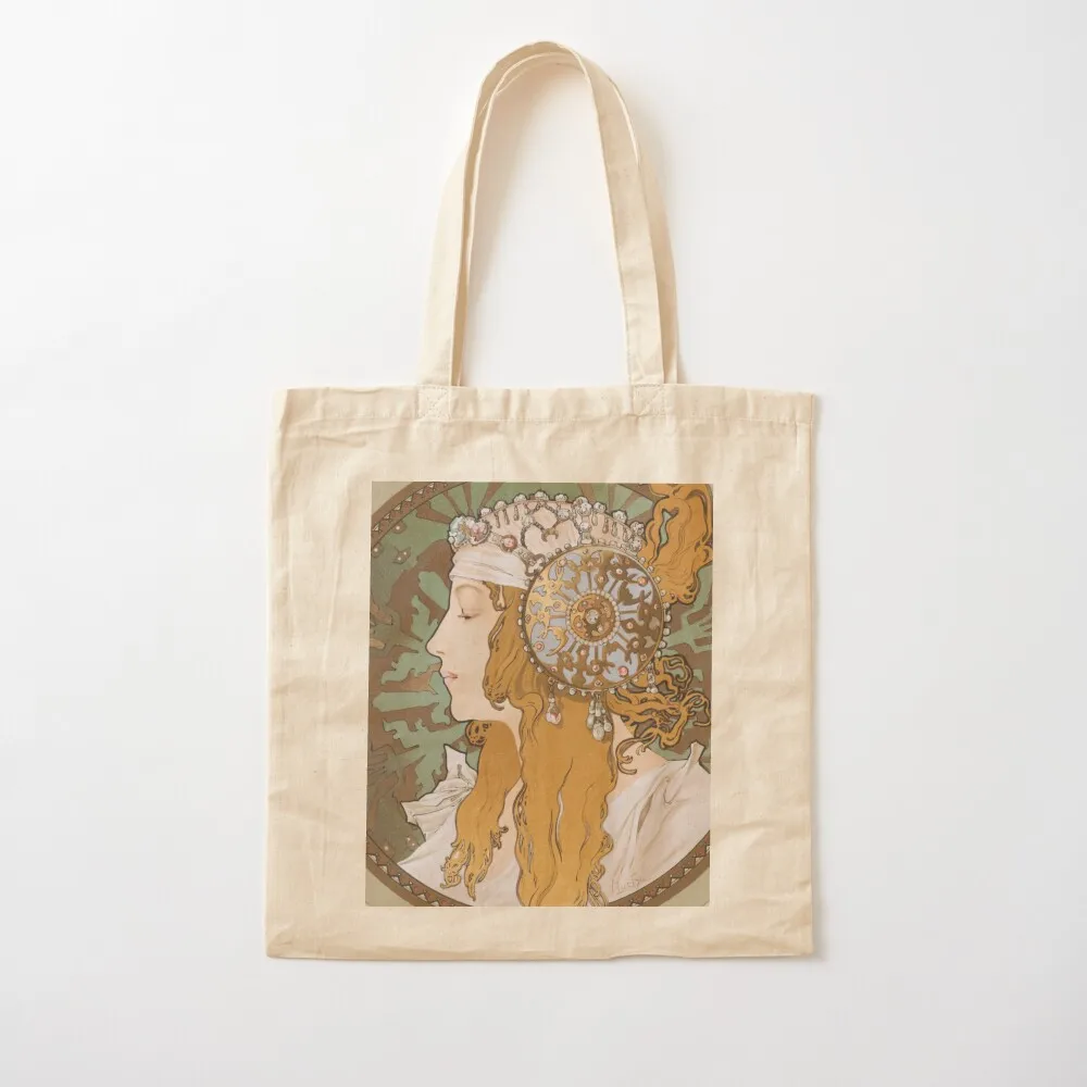 

Alphonse Mucha Tote Bag Gift bags Woman shopper bag canvas shopping bag Canvas Tote