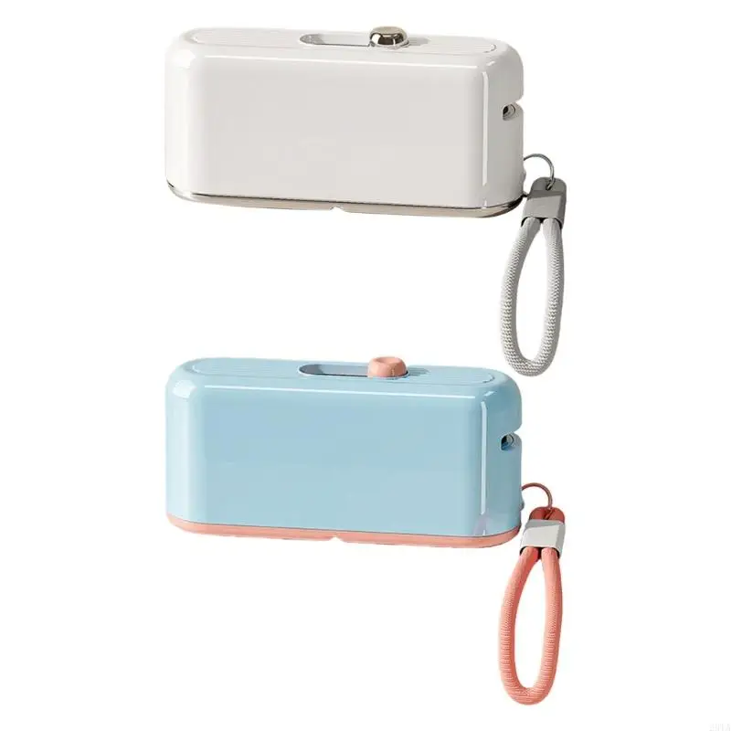 

28TA Compact Travel Dental Floss Dispenser With Hanging Rope Refillable Flossers Box Holder For Easy Teeth Hygiene Maintenance