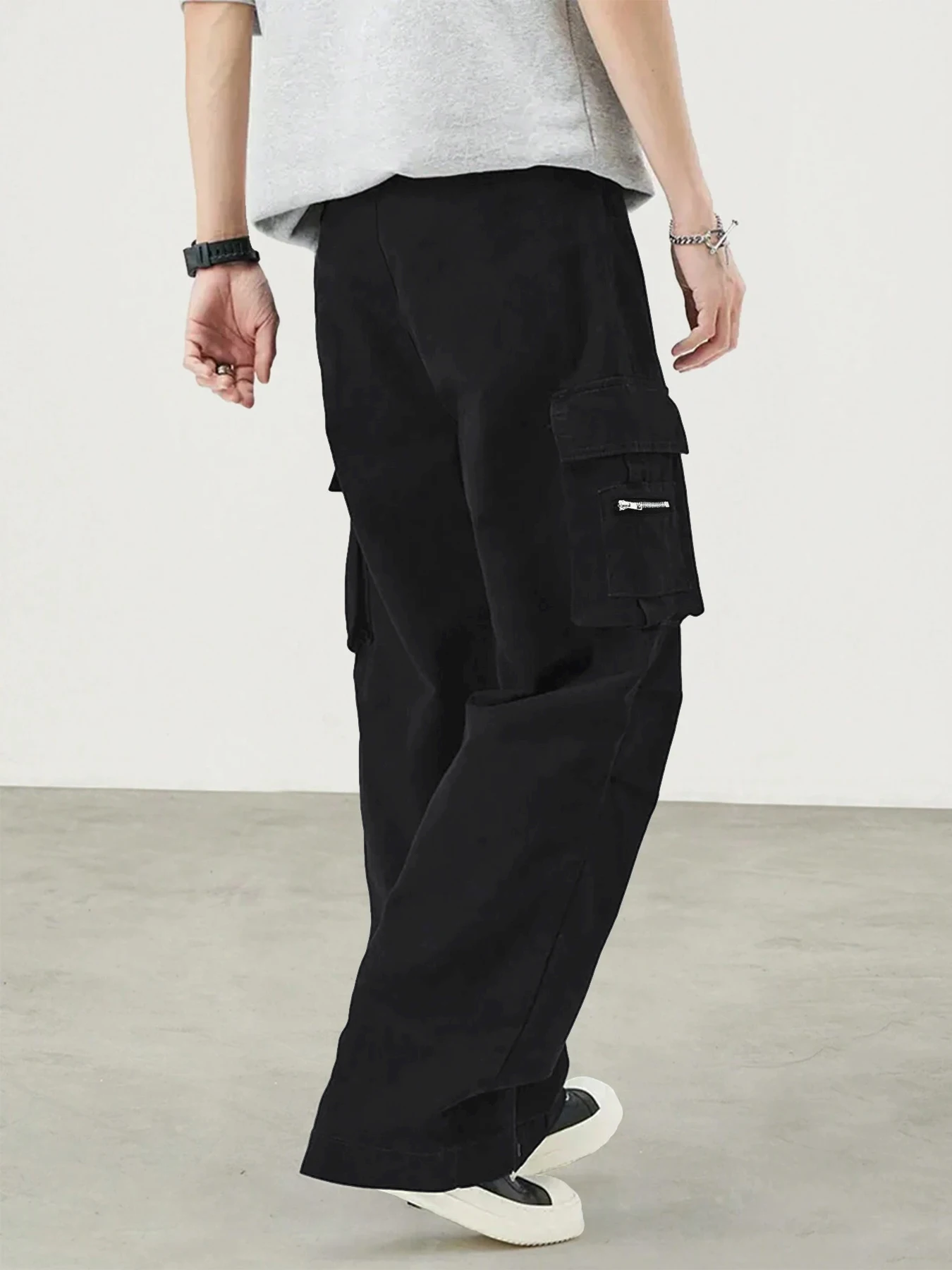 American Paratrooper Work Pants Men's Spring Autumn Japanese Style Trendy Brand Loose Casual Long Trousers