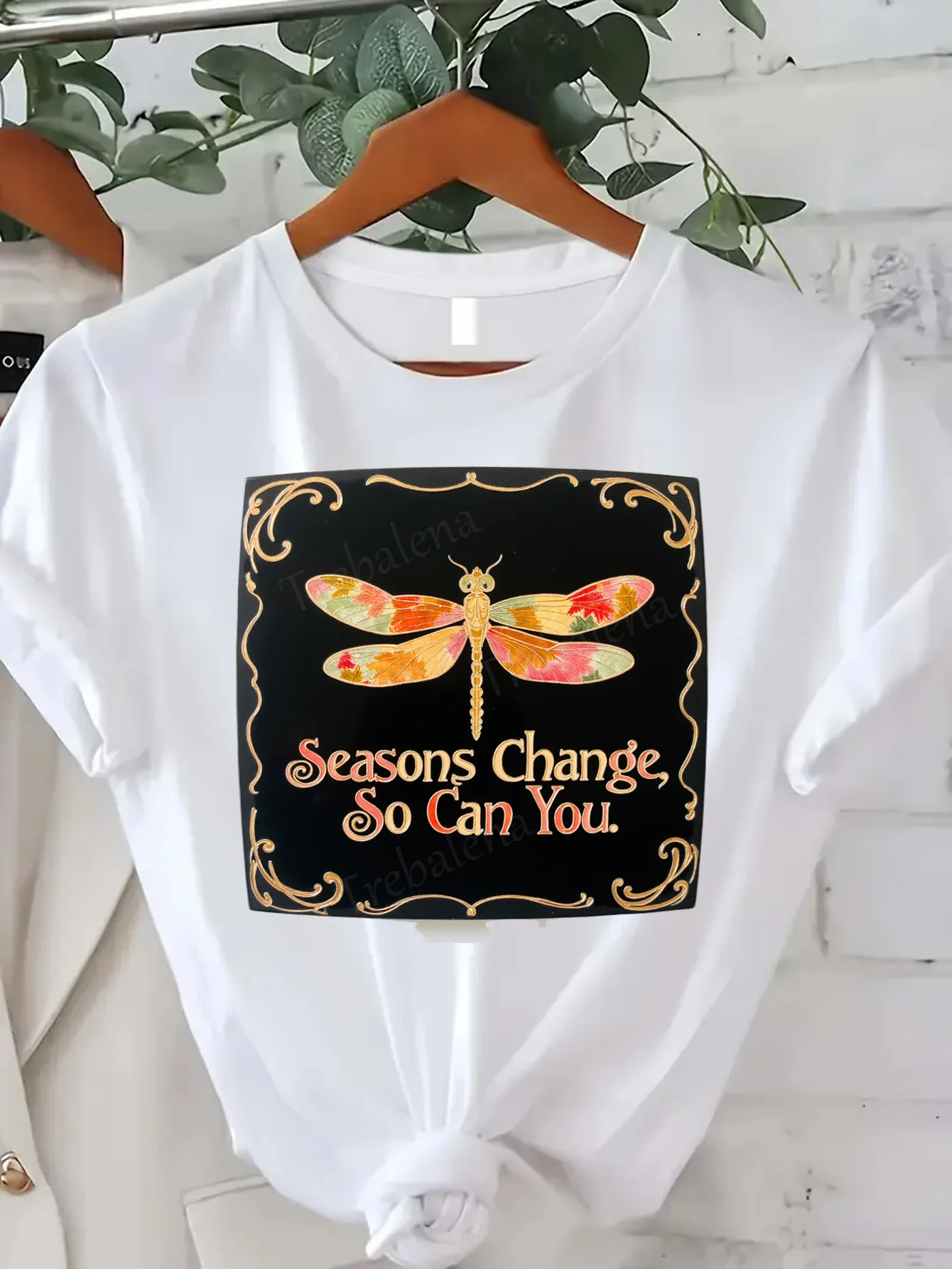 

Удобная женская футболка с принтом «Стрекоза», «Стрекоза», «Снимая сезоны меняйте», вдохновляющая футболка с рисунком»