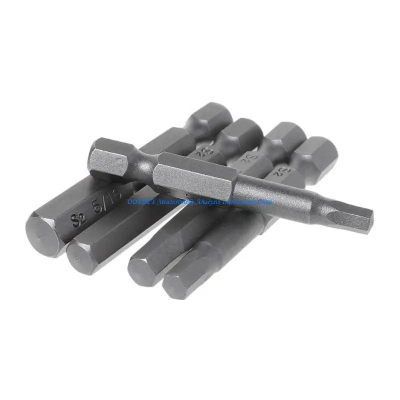 367D 10pcs Hexagon Screwdriver Bit Steel 1/4 Inch Shank Screw
