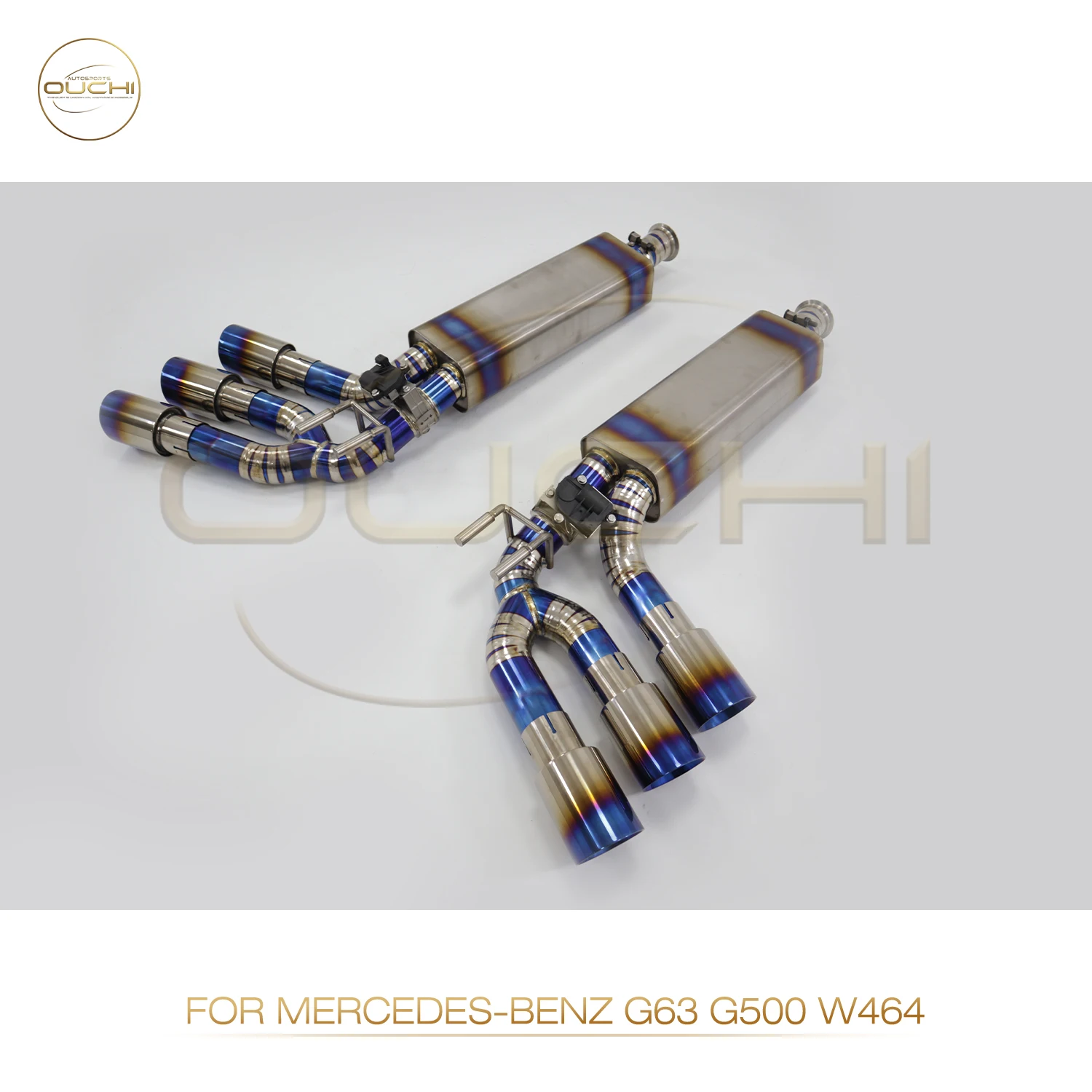 Sistema de Escape OUCHI em Aço Inoxidável Performance Catback para Carro Mercedes Benz AMG G63 W464 com Válvula