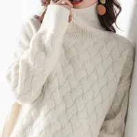 2024 New Women Loose Sweater Winter Casual Chic Cashmere Oversize Thick Sweater Pullovers Pullover Female Long Sleeve S-3XL - Image 2
