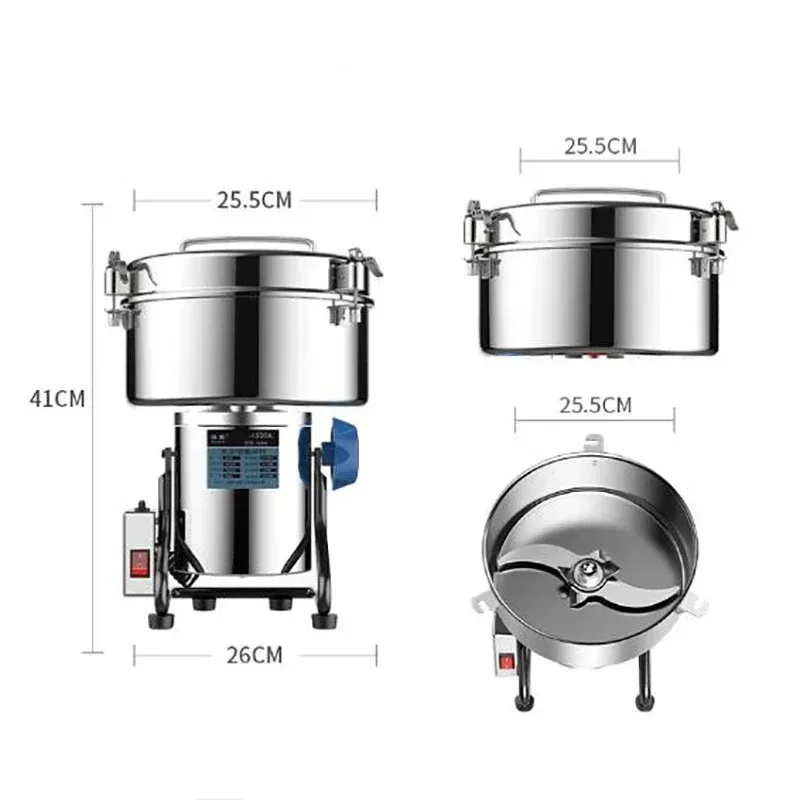 2025New 4500g Electric Food Grinder Grain Spice Coffee Bean Pulverizercom  Mercial Household Powder Machine