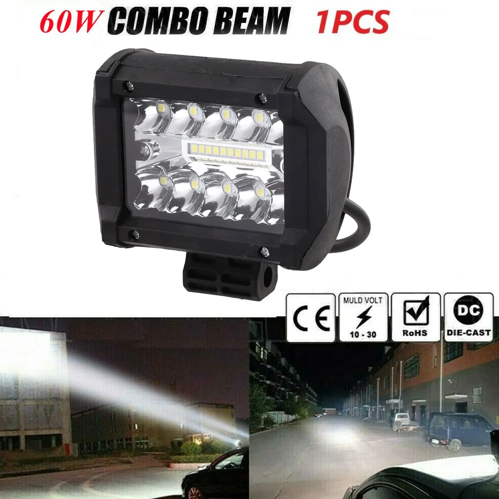 12v 24V Offroad Spot Flood Combo Work Light LED Light Bar Superbright 6000K For Car SUV 4WD Boat ATV Barra LED Headlights