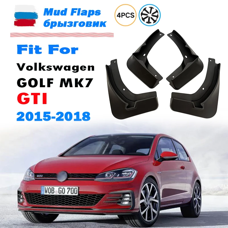 FOR Volkswagen VW GOLF 7 MK7 GTI Mudguard Fender Mud Flap Guards Splash Mudflaps Car Accessories 4X 2015 2016 2017 2018