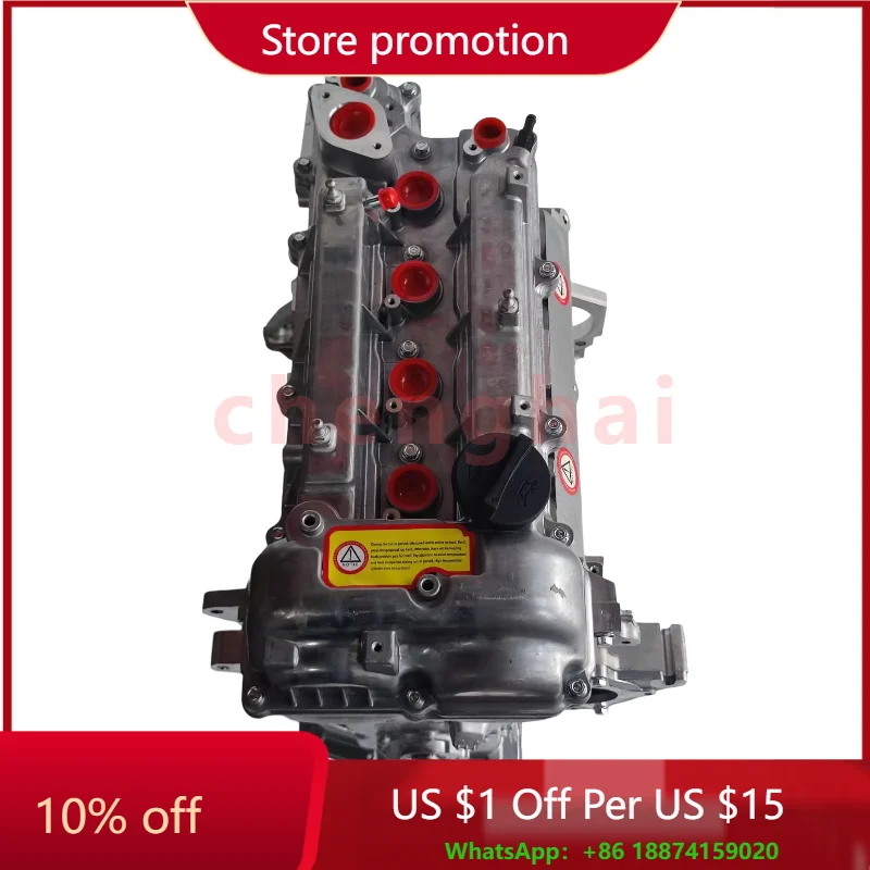 100% Tested Aluminum 4Cylinders Long Short Engine G4FD 1591cc Engine Assembly For Kia Car