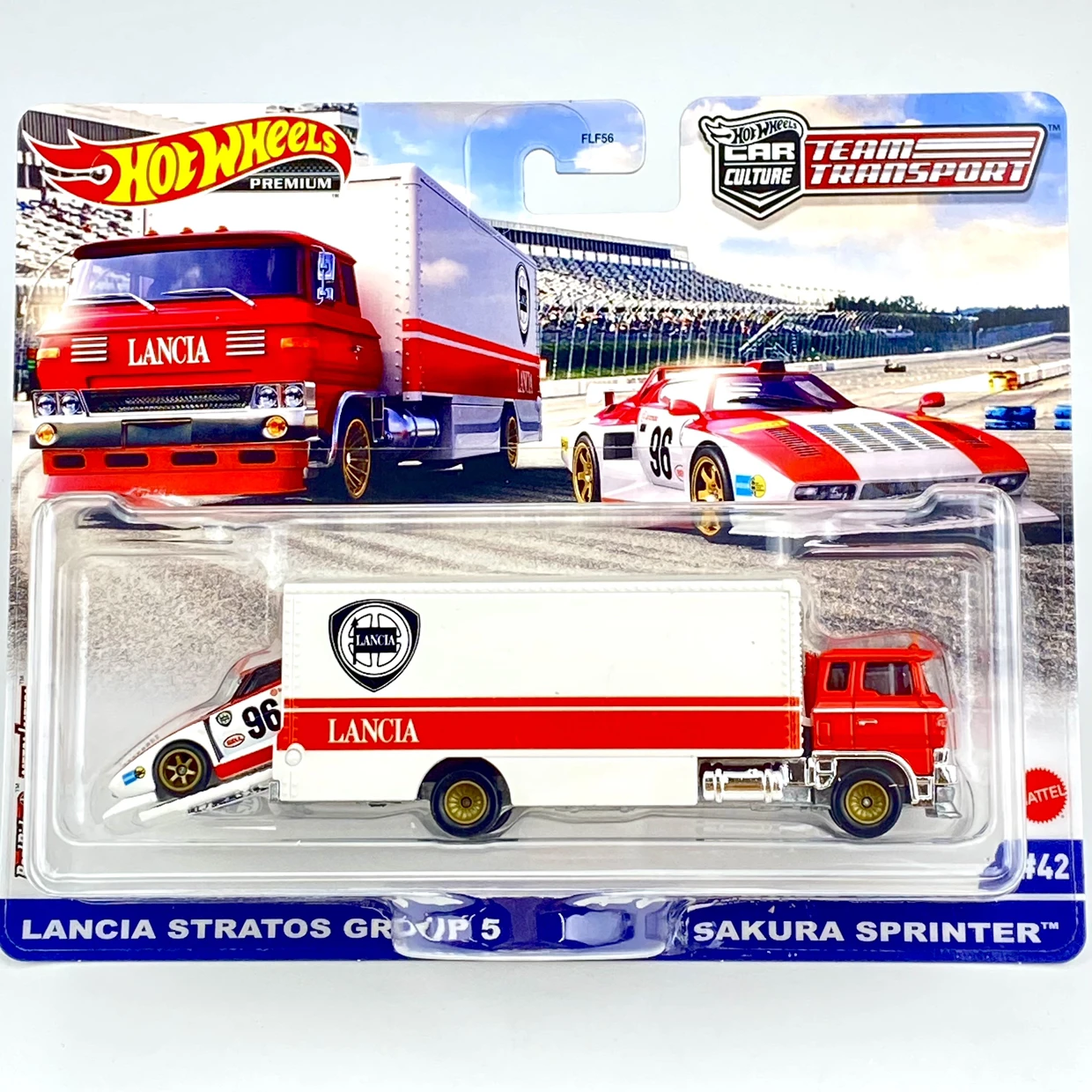 

Hot Wheels Team Transport Cars LANCIA STRATOS GROUP 5 & SAKURA SPRINTER Collection Metal Diecast Model Vehicles FLF56