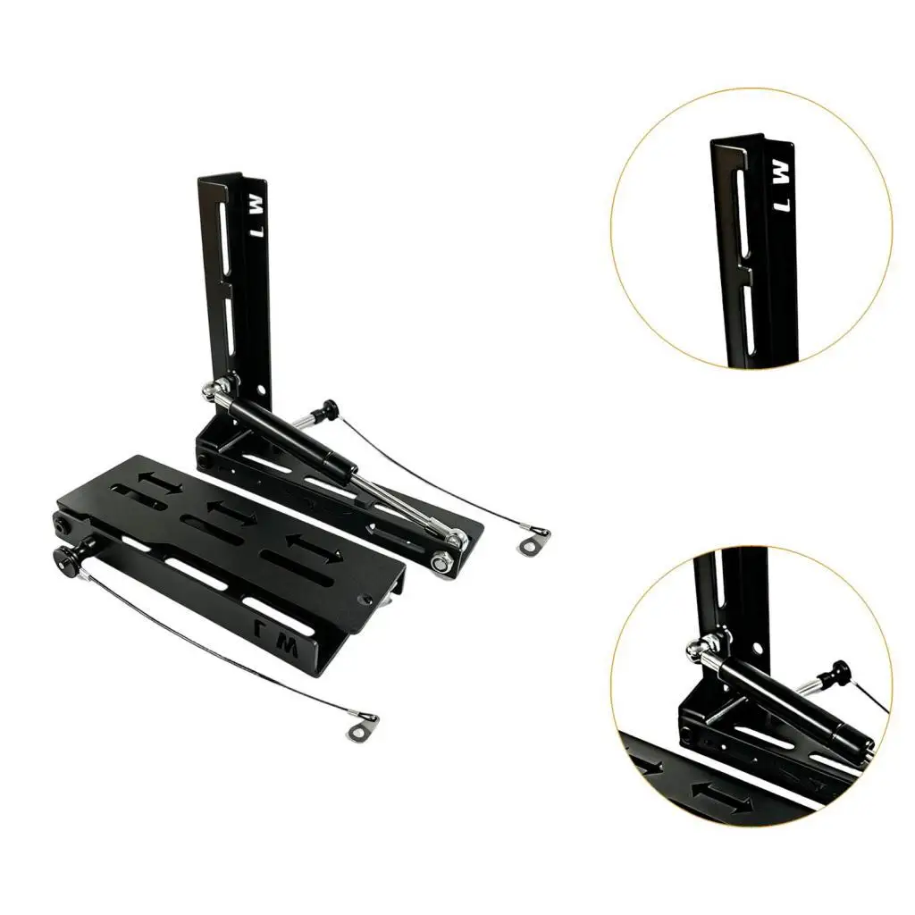 L Shaped Car Awning Roof Brackets Foldable Mounting Hardware Heavy Duty Steel Holder for Automotive Roof Rack Use
