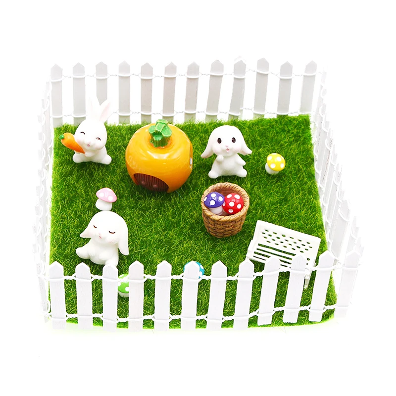 Lot de 10, maison de poupée 1:12, clôture Flexible Miniature pour jardin et cour, modèle de jouet de décoration