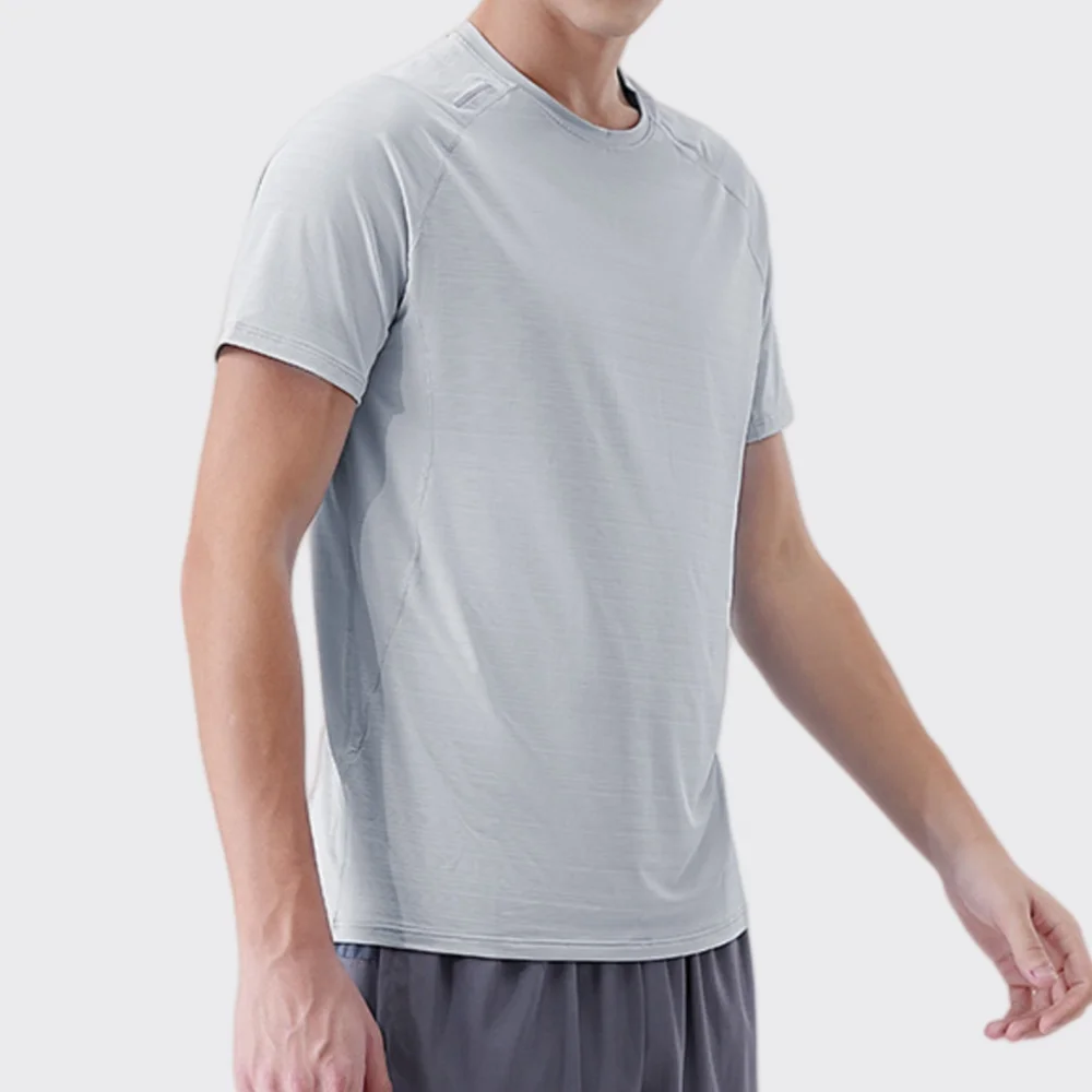 

Men's Summer Sport T-Shirt Short Sleeve Tee Male Gym Fitness Sport Quick-Dry Tops Man Solid Running Workouts Sweatshirt Clothing