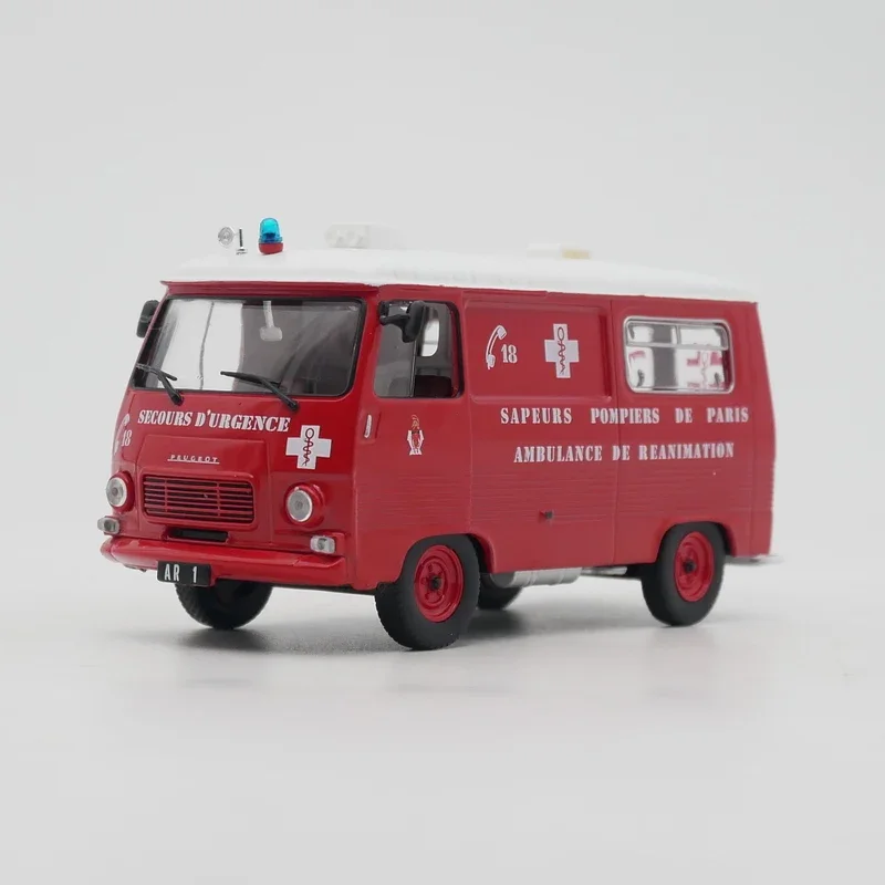 

Литой под давлением Ixo, масштаб 1:43, Peugeot J7 Van, французская пожарная скорая помощь, модель автомобиля из сплава, Коллекционная игрушка, подарок, сувенирный дисплей