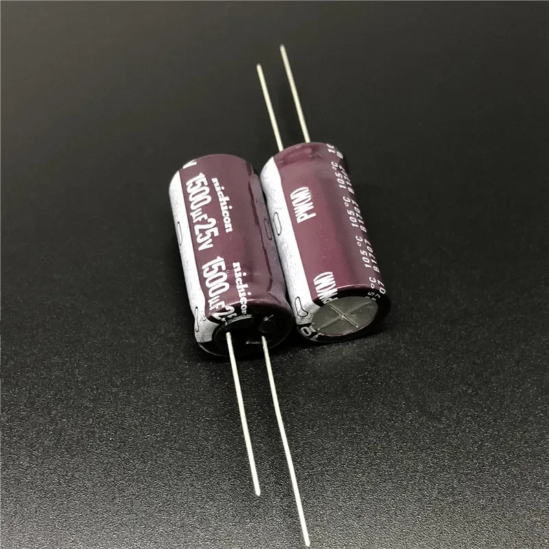 5pcs/50pcs 1500uF 25V NICHICON PW Series 12.5x25mm Low Impedance Long Life 25V1500uF Aluminum Electrolytic capacitor