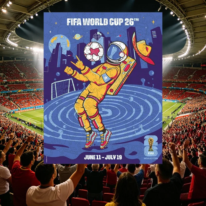 

Деревянные пазлы для взрослых к Чемпионату мира по футболу FIFA, город Хьюстон ​ ​ Игрушки-головоломки DIY для дома, креативные подарки на день рождения, декор для дома, подарки на день рождения