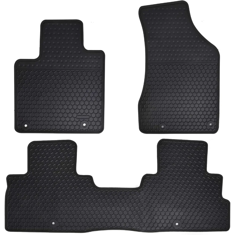 

Custom Fit Car Floor Mats for SUV All Weather Heavy Duty Rubber Odorless Washable Black Floor Liners Set