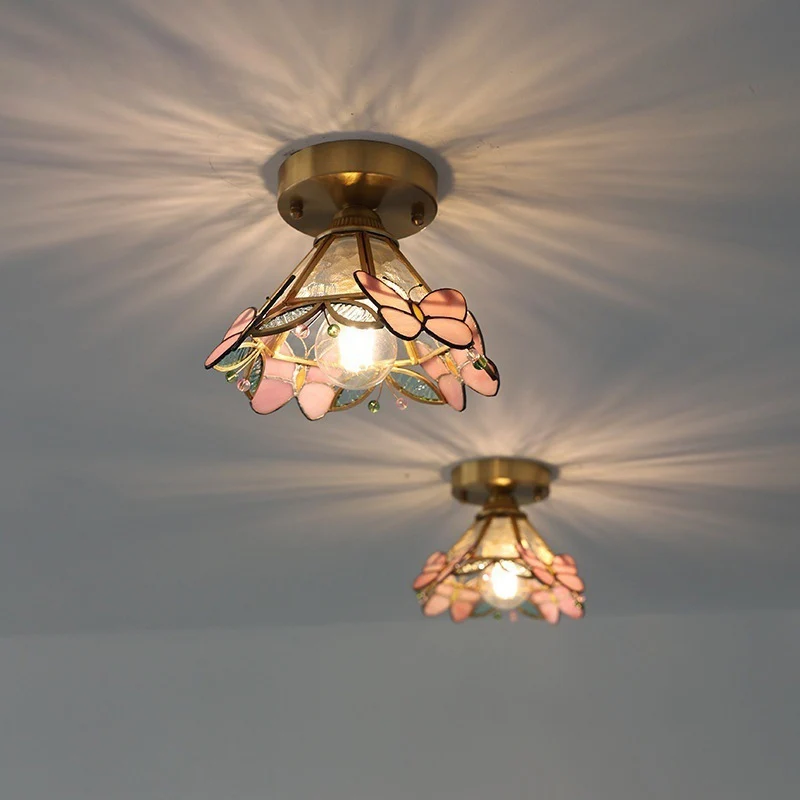 مصباح معلق حديث من النحاس والزجاج على شكل فراشة بجانب ديكور داخلي لغرفة النوم بار مطعم غرفة المعيشة ضوء معلق ثريا الثريا الزجاجية الاسكندنافية الحديثة ، زخرفة الزجاج الإبداعي ، مطعم ، مقهى ، غرفة معيشة ، غرفة نوم #3