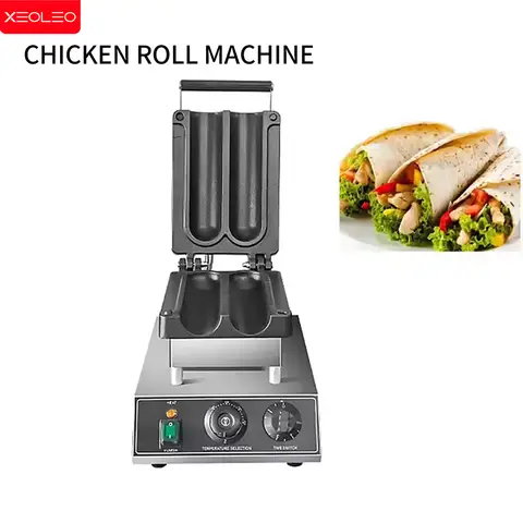 XEOLEO Elektrisk Mexikansk Kycklingrullar Maker 1500W Grill Burrito Maskin Kycklingrullar Våffeljärn Kycklingwrap Brödrost 8 best sales inslagningsmaskin - №2