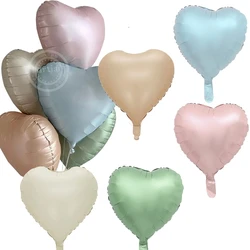 3/5pcs18inch serce balony w kształcie gwiazdek Vintage różowy beżowy z balonów foliowych dla dorosłych dzieci z okazji urodzin ślub DIY dekoracje świąteczne