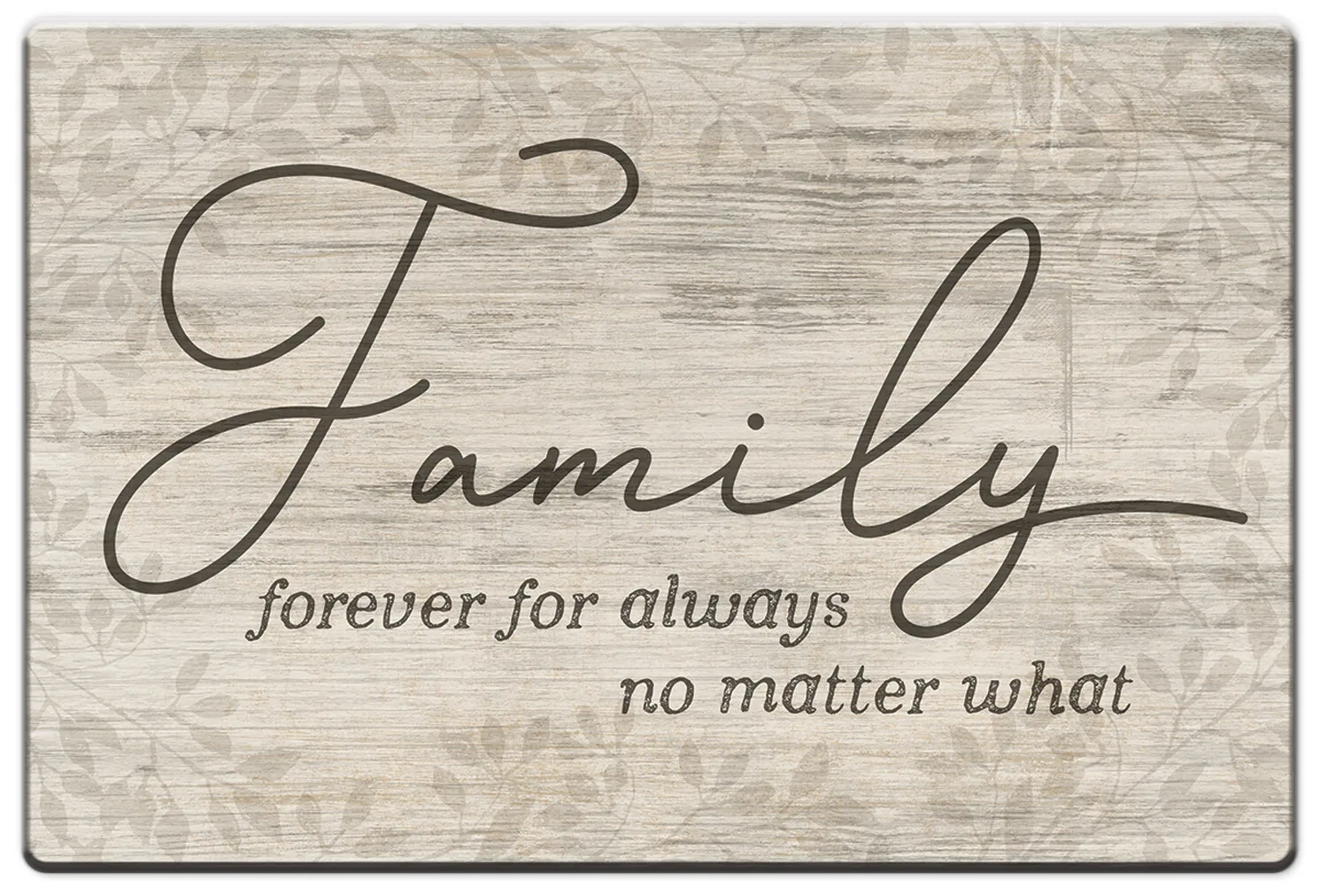 Family Forever For Always No Matter What Wooden Style Floor Mat Soft Non Slip Rug for Home Decor Living Room
