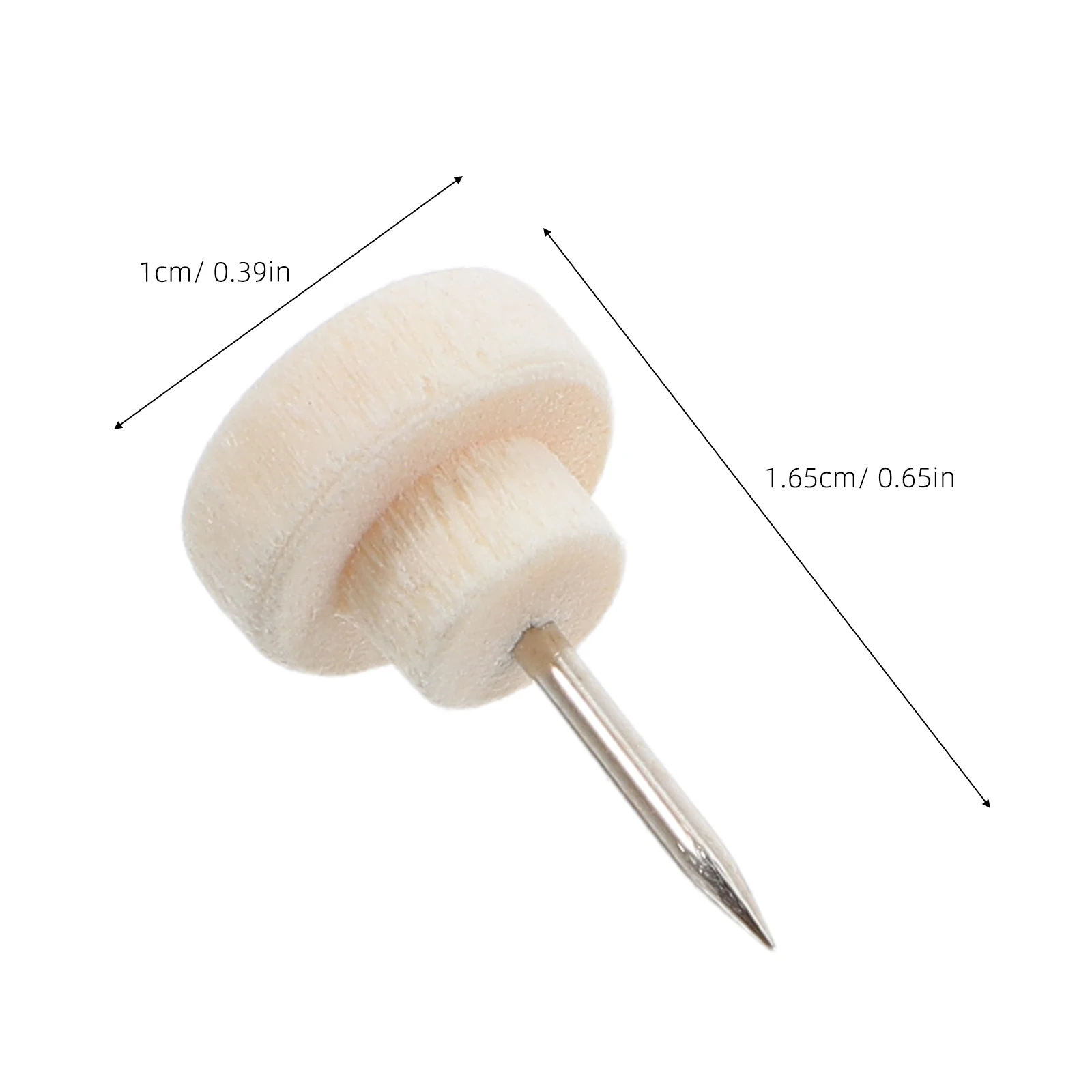 50Pcs Round Wooden Pushpins for Cork Board Simple Stylish Thumbtacks for Photo Wall Office Memo Notes Push Board Pin