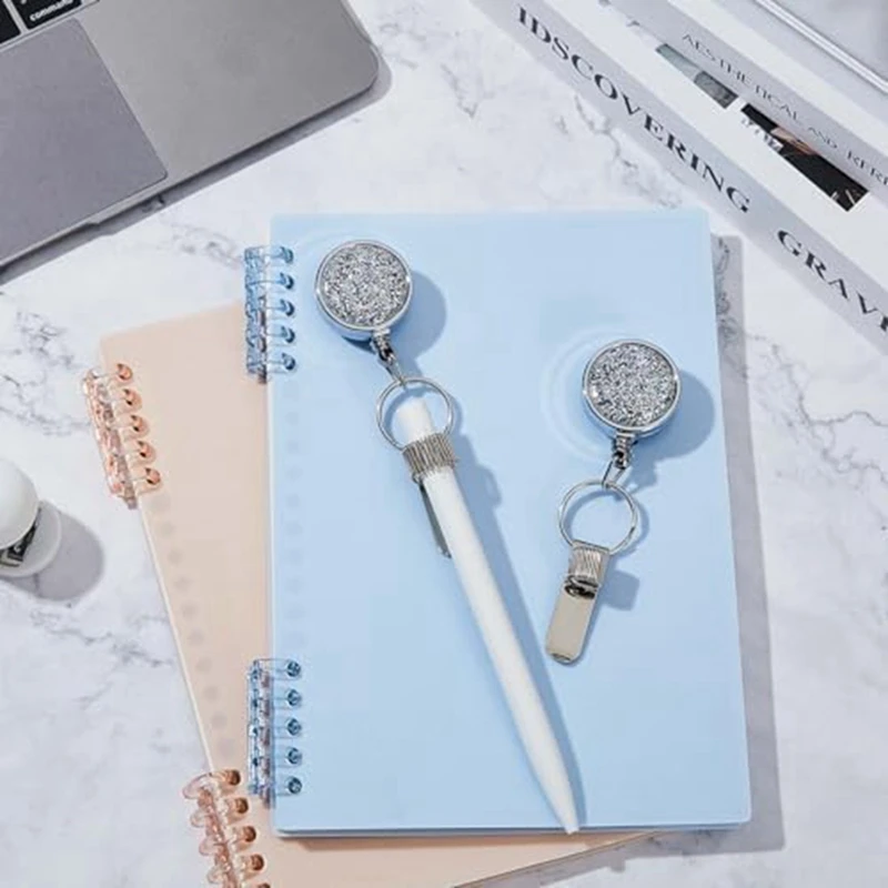 حامل قلم رصاص قابل للسحب مع مشبك ، بوصة ، سلسلة مفاتيح بكرة القلم ، نجارين ، ممرضة ، عمال ، ميكانيكا