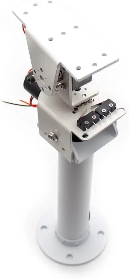 DIY DC Dual Axis Pan Tilt Solar Tracking and Monitoring Robot Heavy Load High Torque All Metal X Axis Y Axis Worm Gear Motor