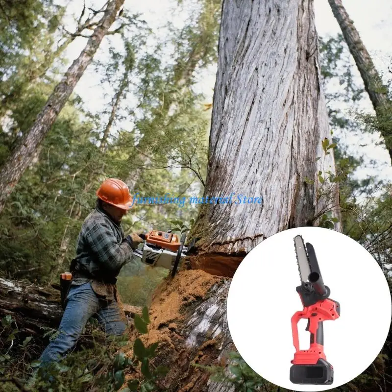 Y5GD 4820 Nonbrush Motor Chainsaw 2 Batteries 1 Device Mobile Garden Tool Thin Plan