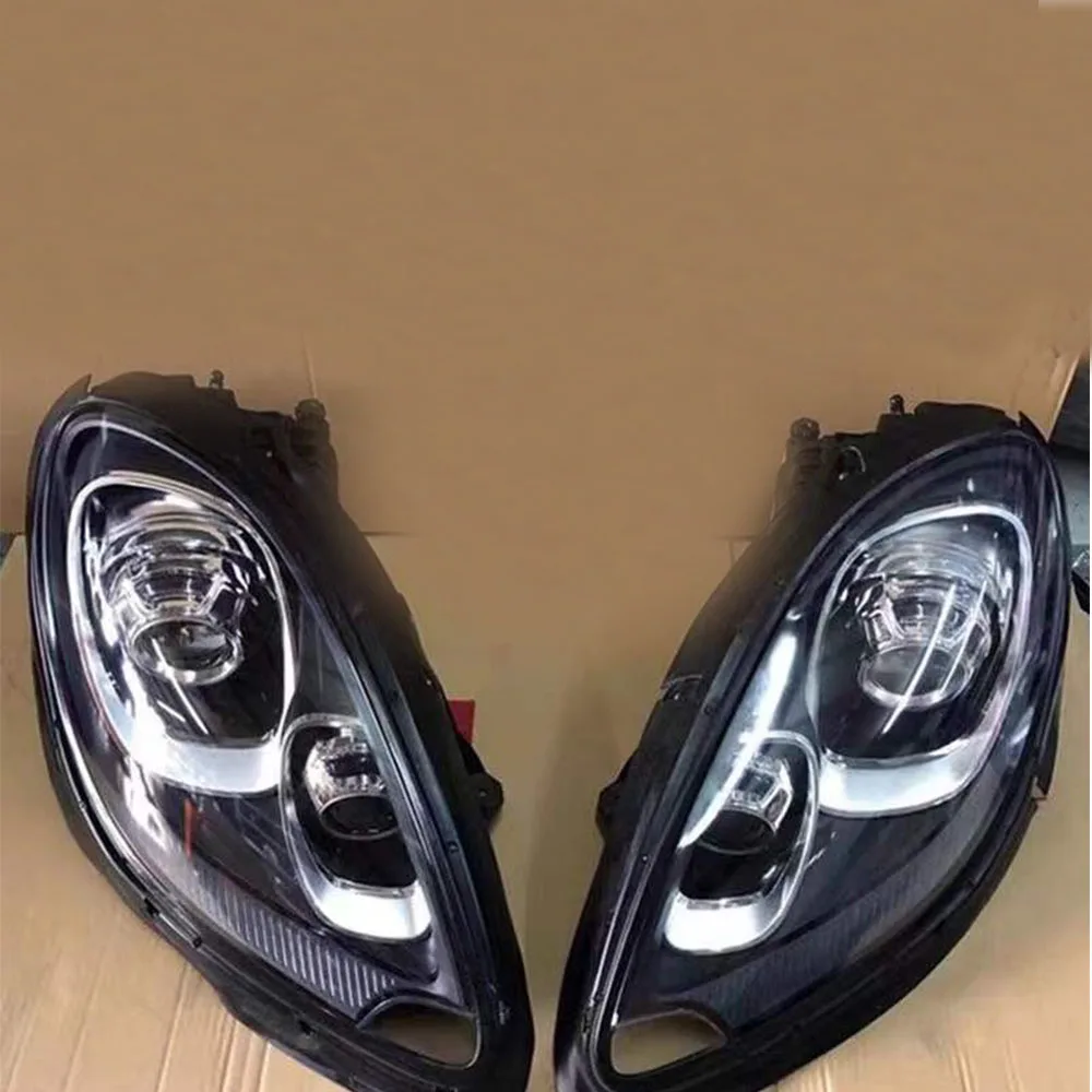 Fit PORSCHE Original Head Lamp Headlight For Porsche 911 981 718 Cayman Panamera Cayenne Headlights DRL Turn Signal High Beam