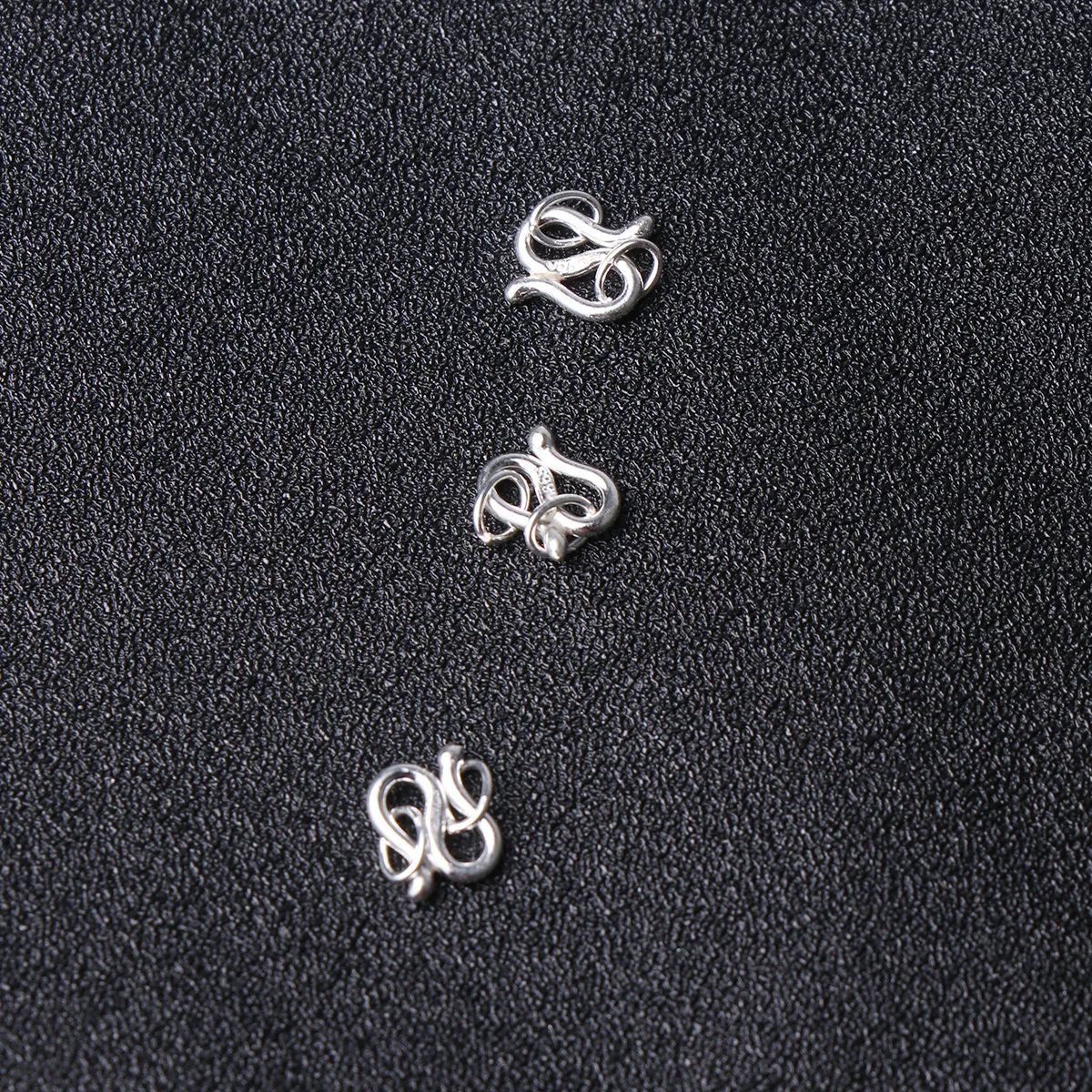 3 قطعة S المشبك لقلادة الفضة الاسترليني صنع المجوهرات مشبك سهل الاستخدام موصل لجزء إكسسوارات المجوهرات سوار ذاتي الصنع #3