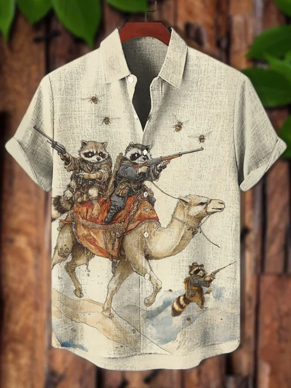 Camisa masculina legal lontra samurai tartaruga impressão 3d estilo camisas havaianas verão feminino blusa de manga curta casual praia topo