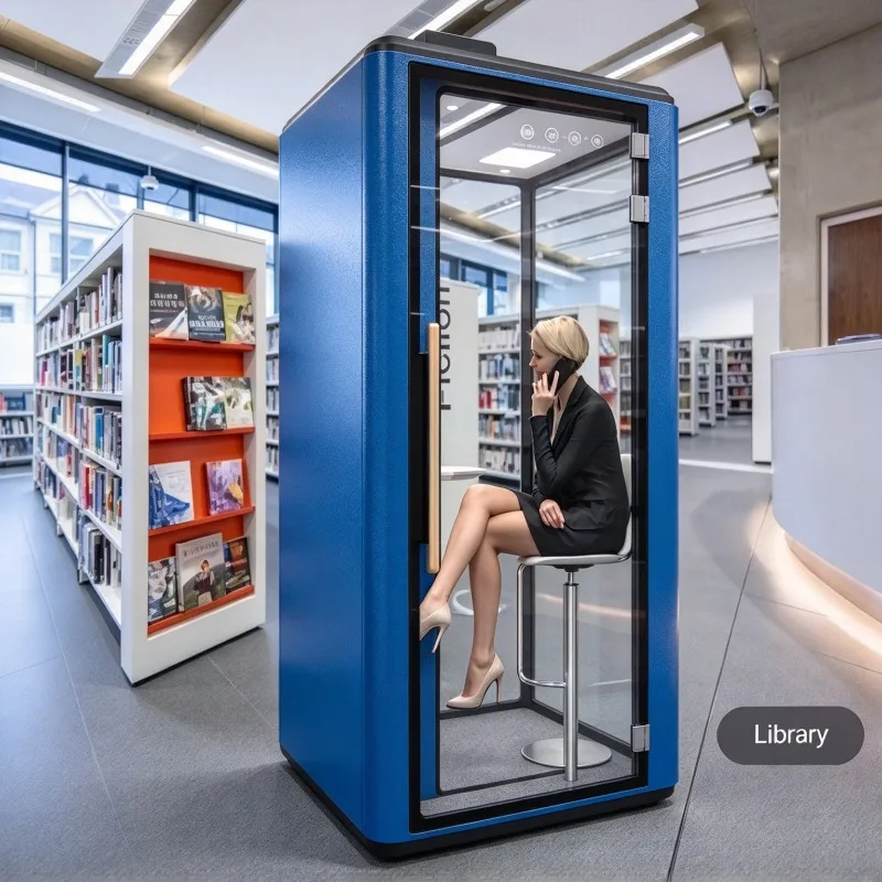 Acoustic Pod Soundproof Booth for Home Office Study Recording Phone Call Meeting Video Conference Silent Office Cabin
