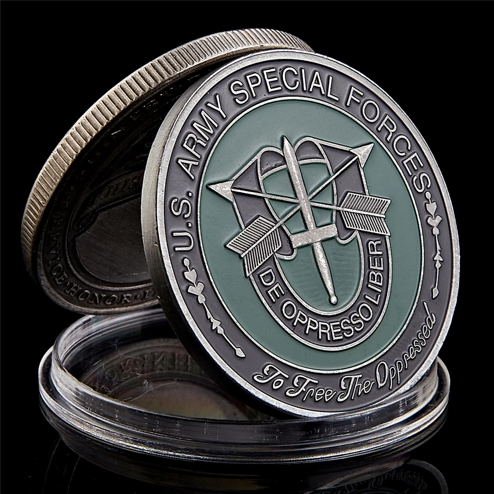 

US. Army Special Forces De Oppressoliber Green Berets Challenge Metal Coin Collectible Gift