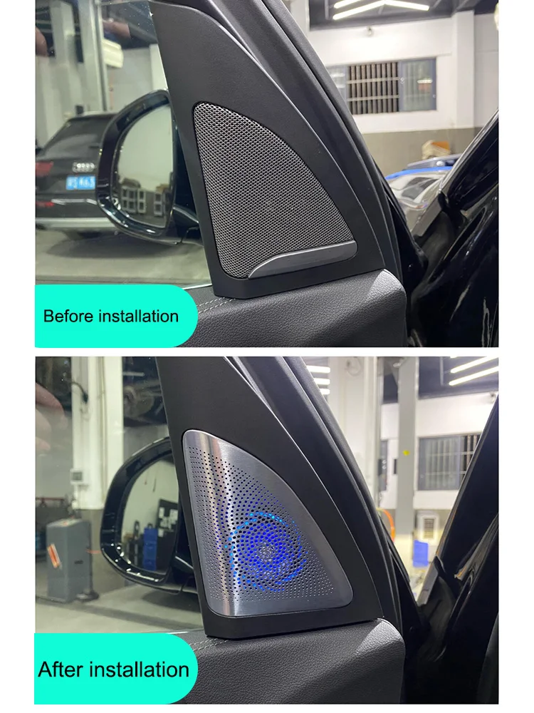 

Speaker Cover Upgrade Kit For BMW G05 G07 New X5 X7 Series 2019-25 Door Tweeter Loudspeaker Luminous 11color Cover Ambient Light