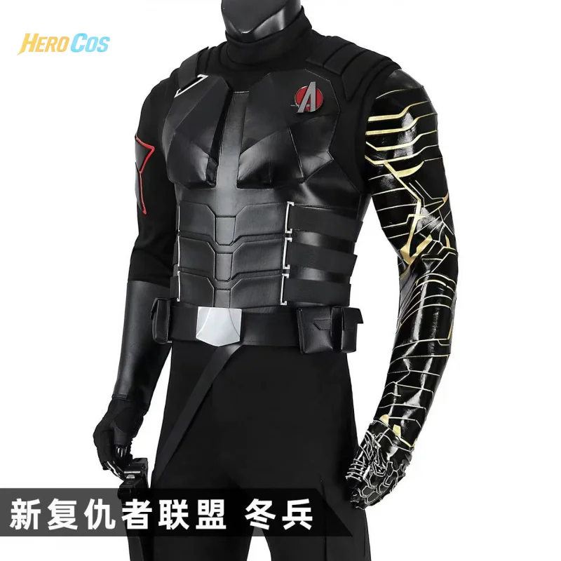 

New Winter Soldier Bucky Cosplay Costume Full Set Uniform Props Accessories Women Halloween Carnival Party HERO Cos