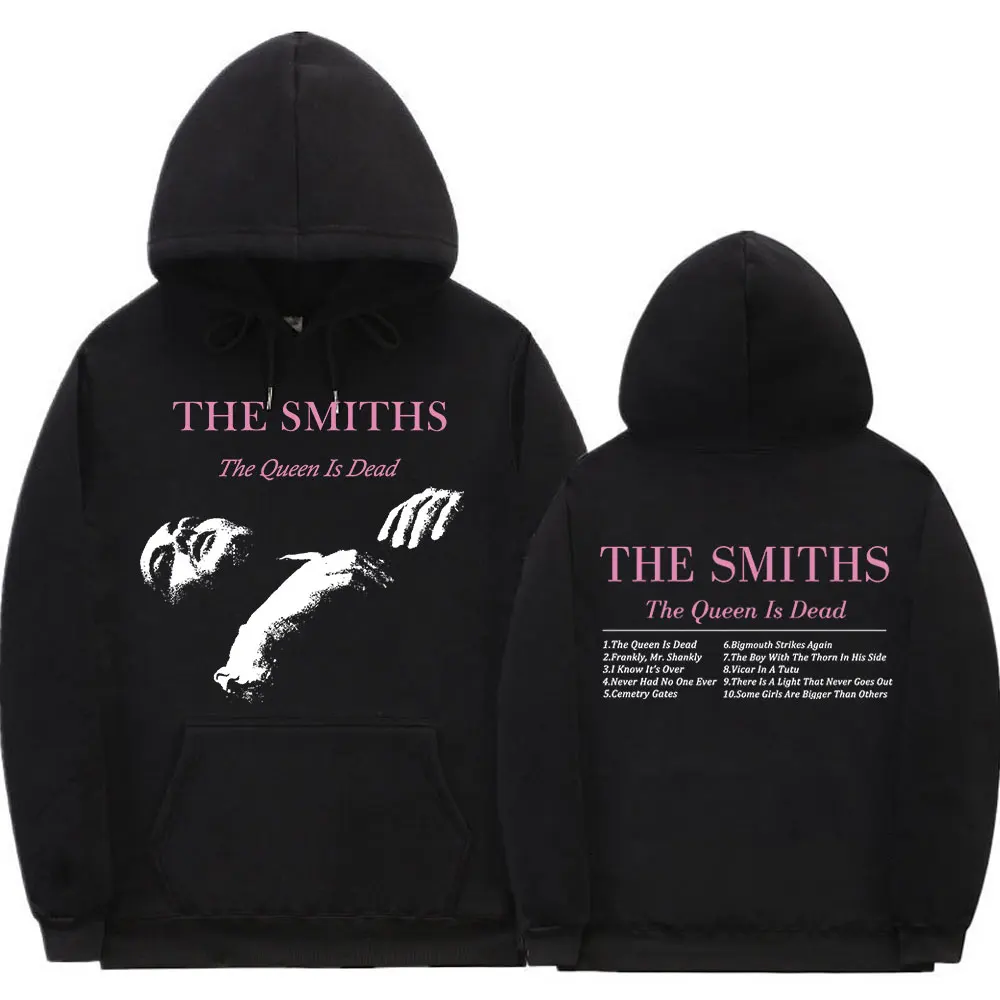 

Rock Band The Smiths The Queen Is Dead Hoodie Men's Vintage Punk 1980's Indie, Morrissey Sweatshirts Oversized Gothic Hoodies