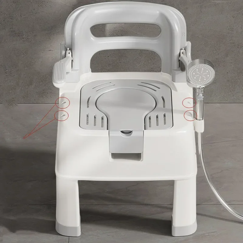 Plastic Squatty Toilet Seat Shower Stool Adult Potty Small Ultralight Designer Care Products Silla Para Ducha Home Furniture