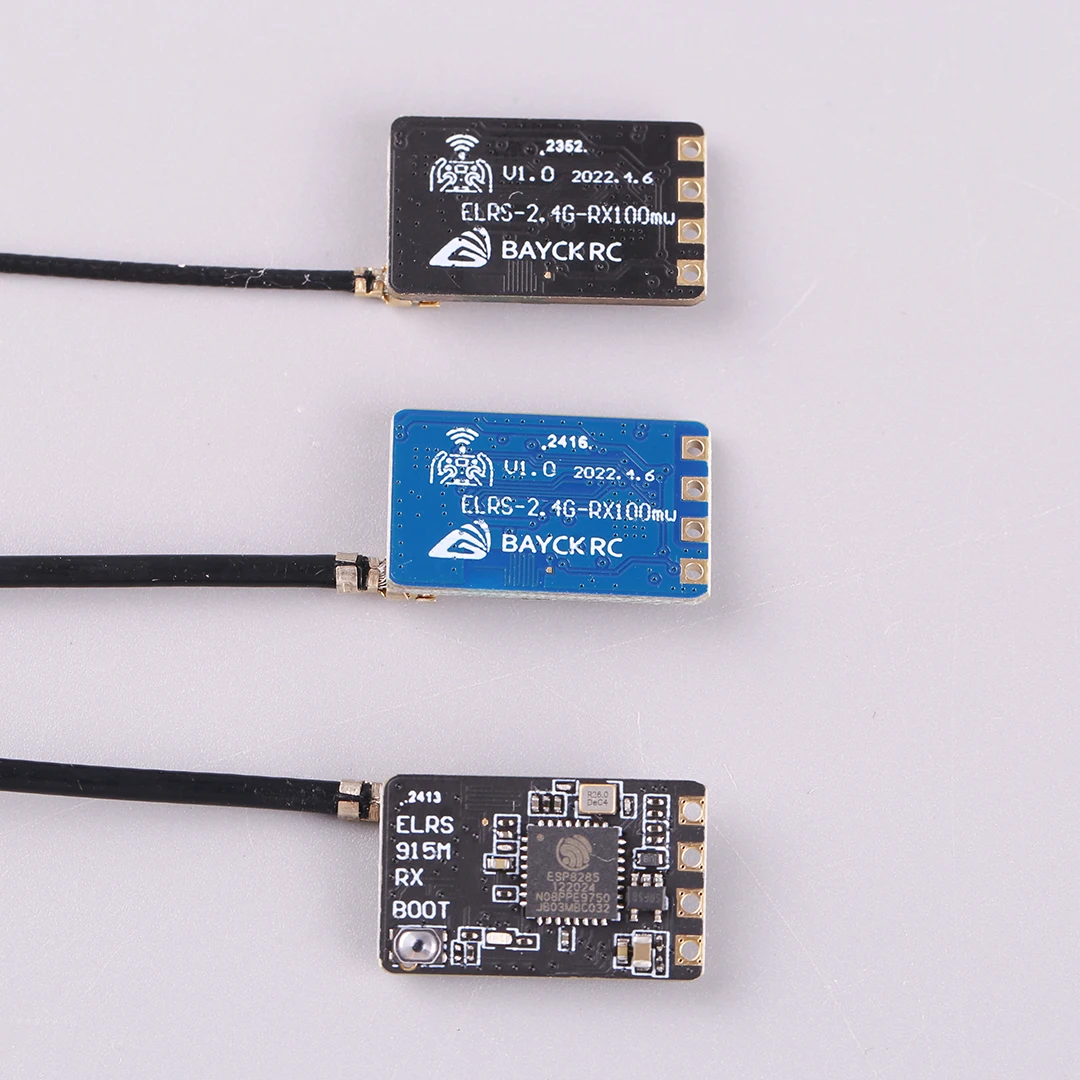 BAYCK ELRS 915MHz / 2.4GHz NANO ExpressLRS Receiver with T type Antenna Support Wifi upgrade for RC FPV Traversing Drones Parts