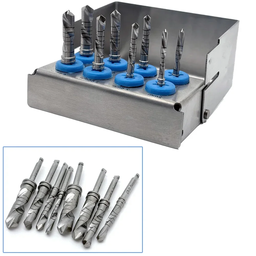 

8Pcs/set Dental Instrument Lance Pilot Drills Maxillary Sinus Lift Surgical Implant System Burs Dentist Implant Drills Toolskit