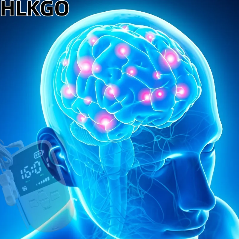 

Ушной зажим Smart Vagus Nerve CES Therapy с управлением через приложение для персонализированного лечения бессонницы, тревоги, депрессии и помощи во сне