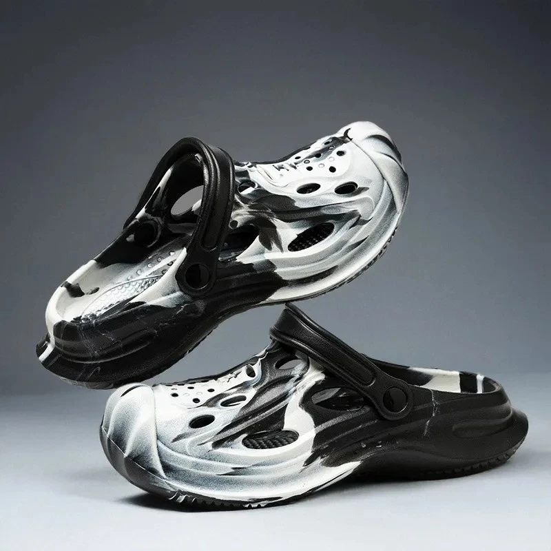 

Men Camouflage EVA Breathable Cloud Sandals Non Slip Lightweight Summer House Outdoor Water Shoes Casual Clogs Slip On Beach