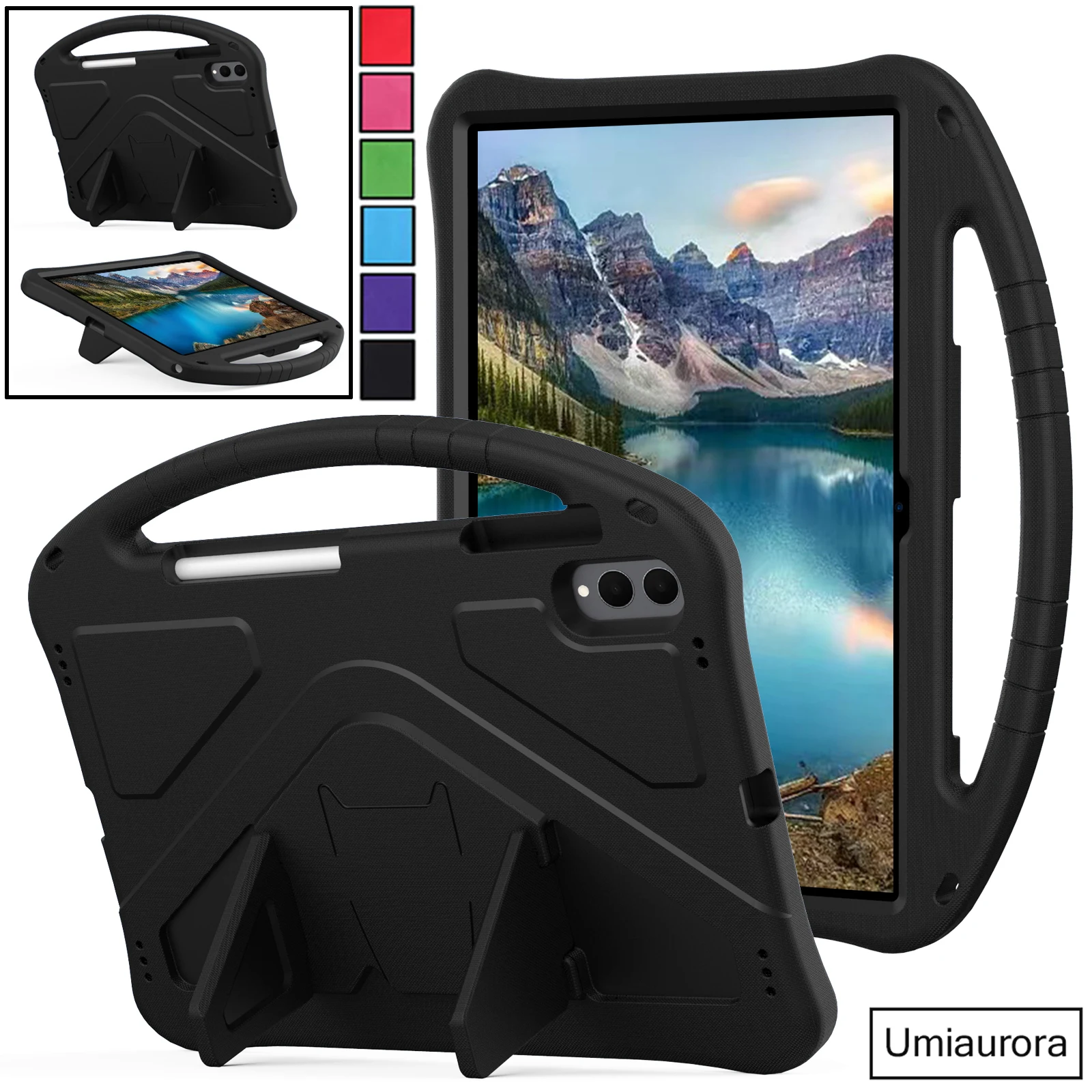 

For Samsung Tab S8 S9 S10 S11 Ultra 14.6 inch SM-X930 SM-X920 X910 X900 Kids Shockproof EVA Tablet Case Handle Stand Cover Funda