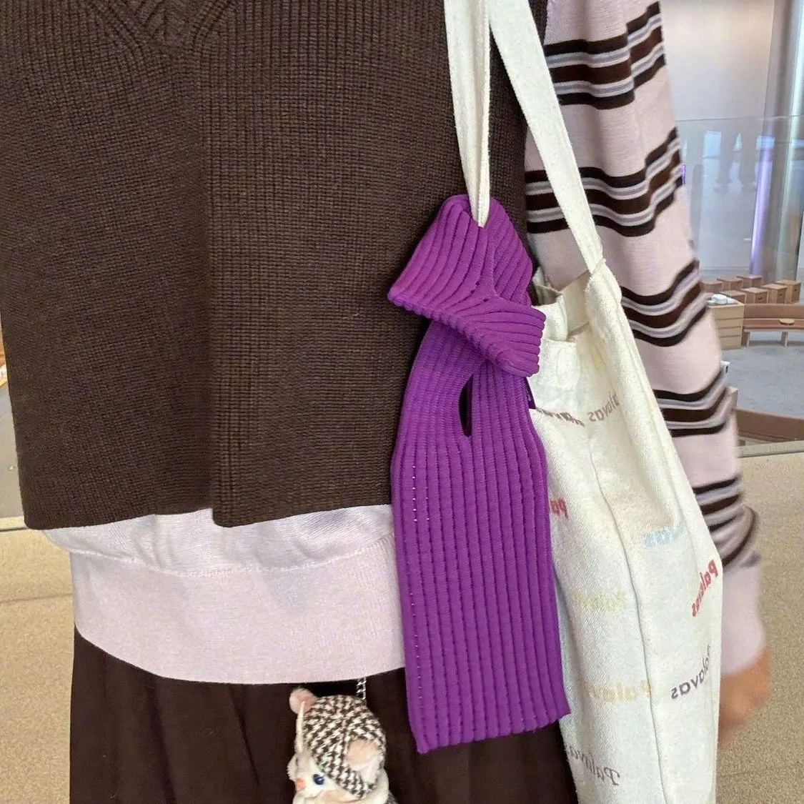 스타일리시한 3D 니트 웨어러블 케이스 아이폰 17 16 15 홀스터 파우치, 아이폰 에어팟 카드 수납 여행 및 미니멀리스트에게 이상적