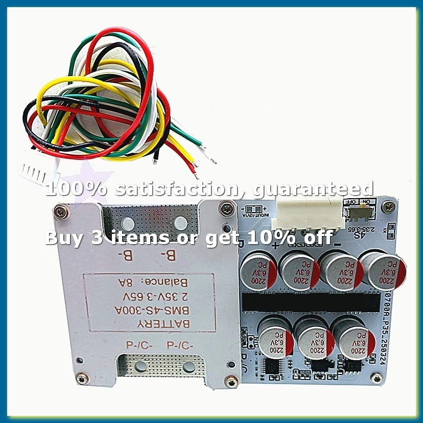 4S W Active Balance Lifepo4 Lithium Battery Protection Board 100A for 12V Batteries Inverters Motorcycle Car