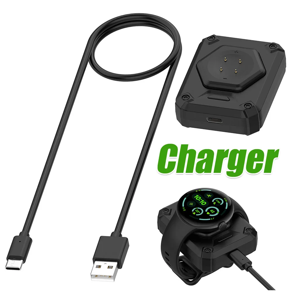 

Smart Watch Charger Replacement Accessories with Cable Magnetic Charger Stand for Google Pixel Watch 3/2 & Fitbit Versa 4/3