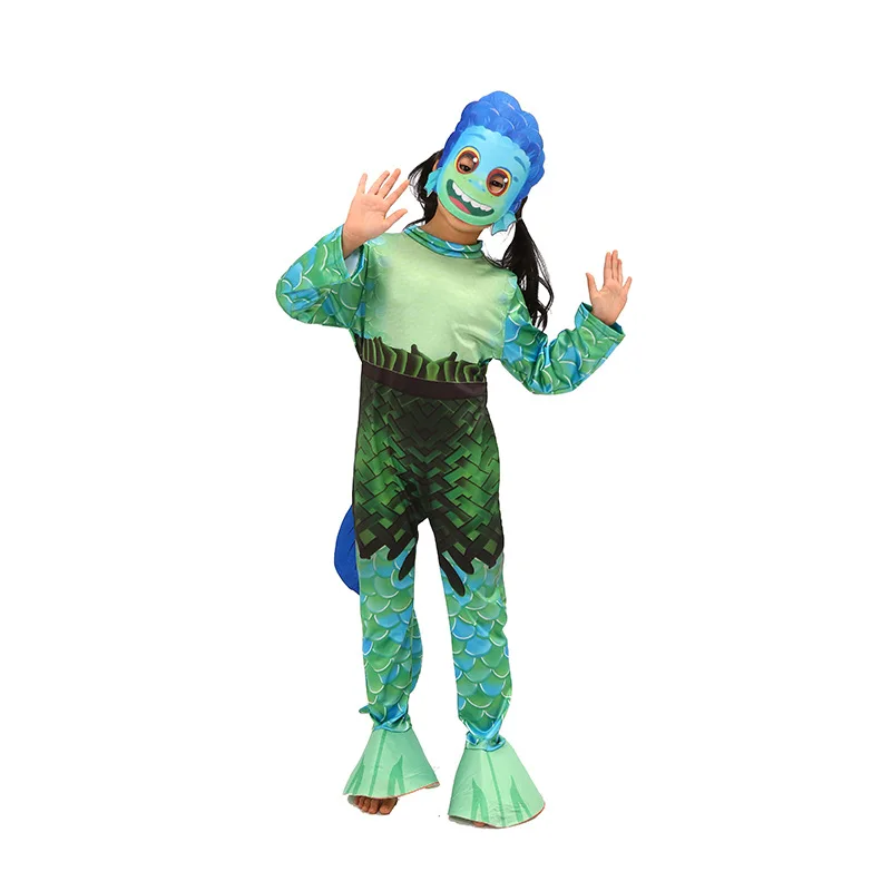 Kid Zentai Halloween Purim Cosplay Costume Bodysuit Monster Jumpsuit Festival Party Dress Anime Clothes Mascot New