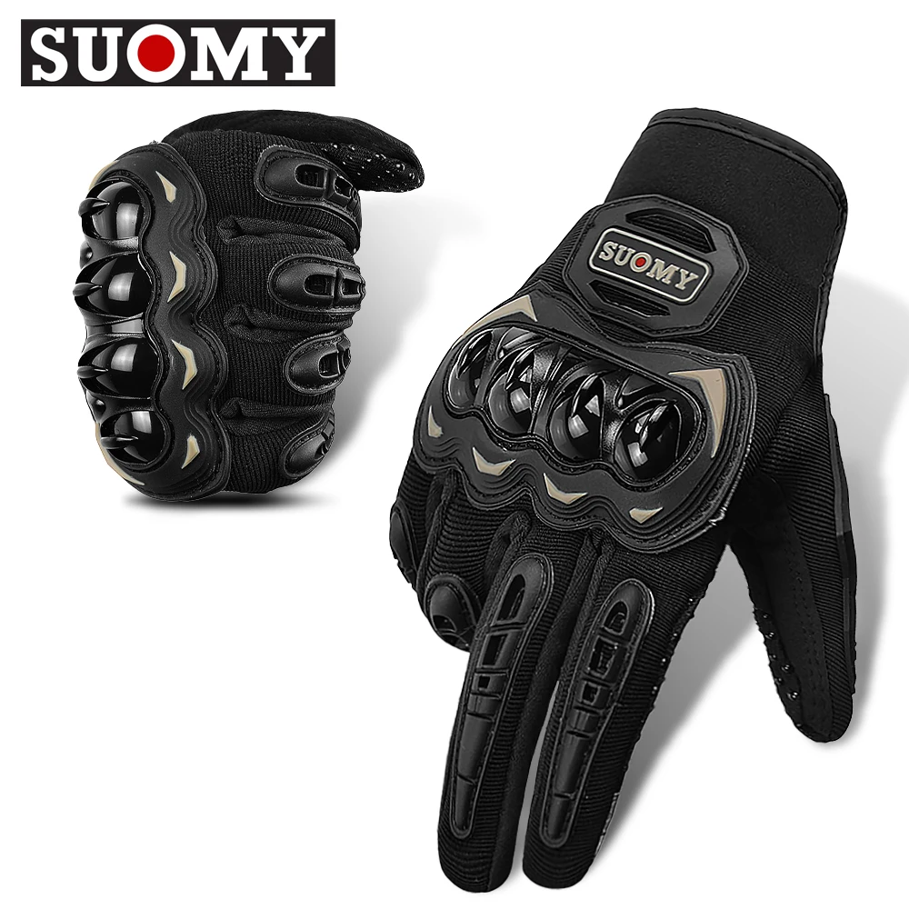 Luvas de malha respirável para homens, tela sensível ao toque, motocross, moto, moto racing, verão