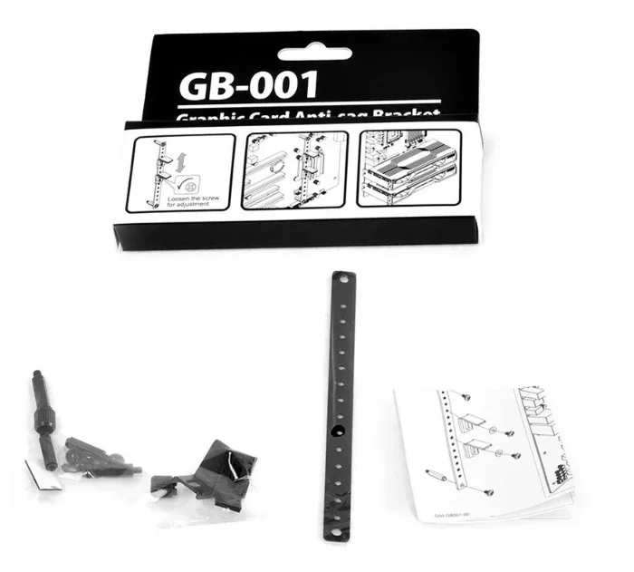 

Кронштейн для видеокарты, совместимый с материнскими платами ATX и E-ATX, модель GB-001, со встроенным держателем для видеокарты в корпусе.