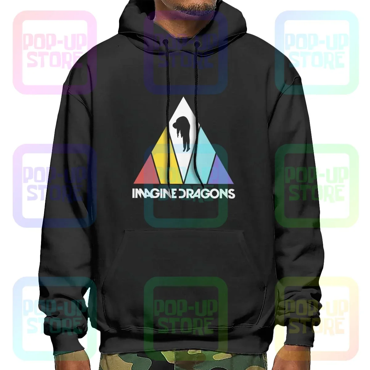 

Толстовка с капюшоном с логотипом Imagine Dragons Transcend, толстовки с капюшоном, крутые хлопковые модные удобные