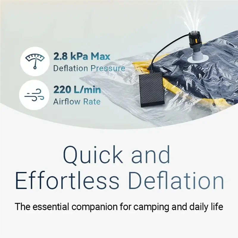 AB41-AP01 Ultra-Lightweight For Air Pump 2.8Kpa USB-C Inflation Deflation Portable For Air Beds Pillows Swimming Rings Camping - view 6