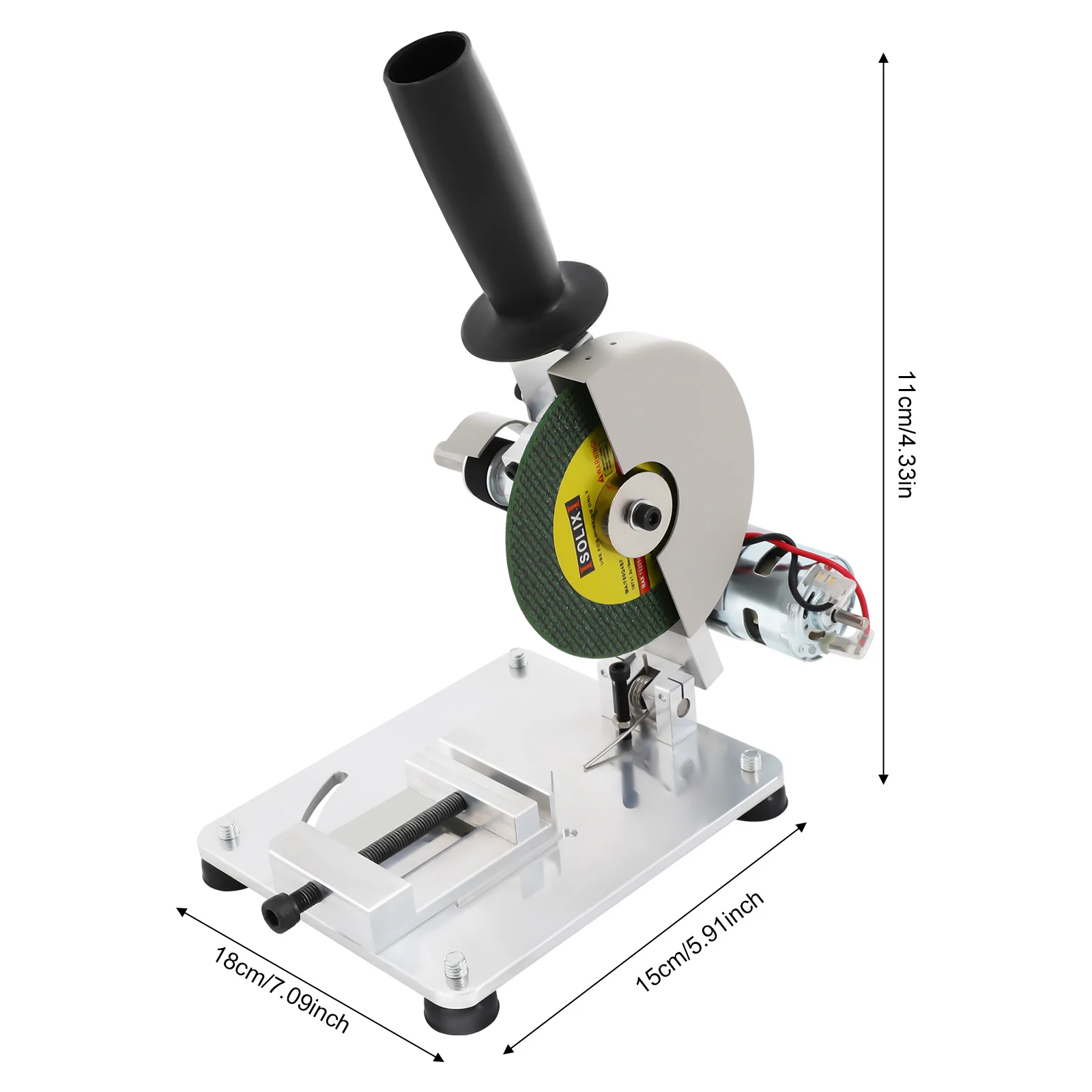 Mini Table Saw 96W 4In Portable Tabletop Manual Chop Saw Pure Copper Motor for Cutting Small Materials